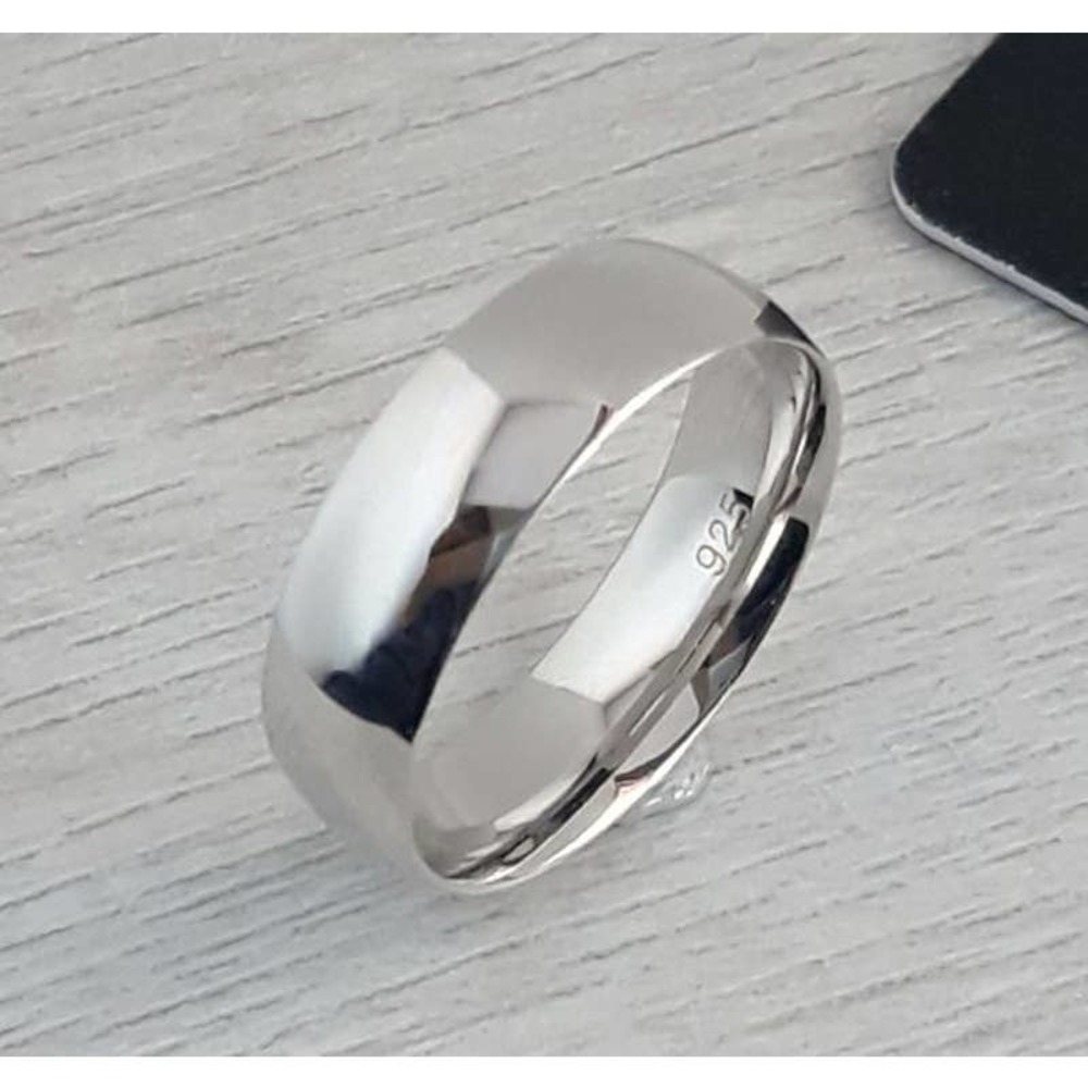 925 Sterling Silver 6mm Wedding Band